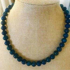 Vintage Lapis Lazuli 10mm Bead 17” Necklace